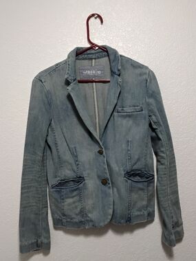 GAP 1969 Light Wash Denim Blazer - Women's Light Blue Blazer SIZE 10